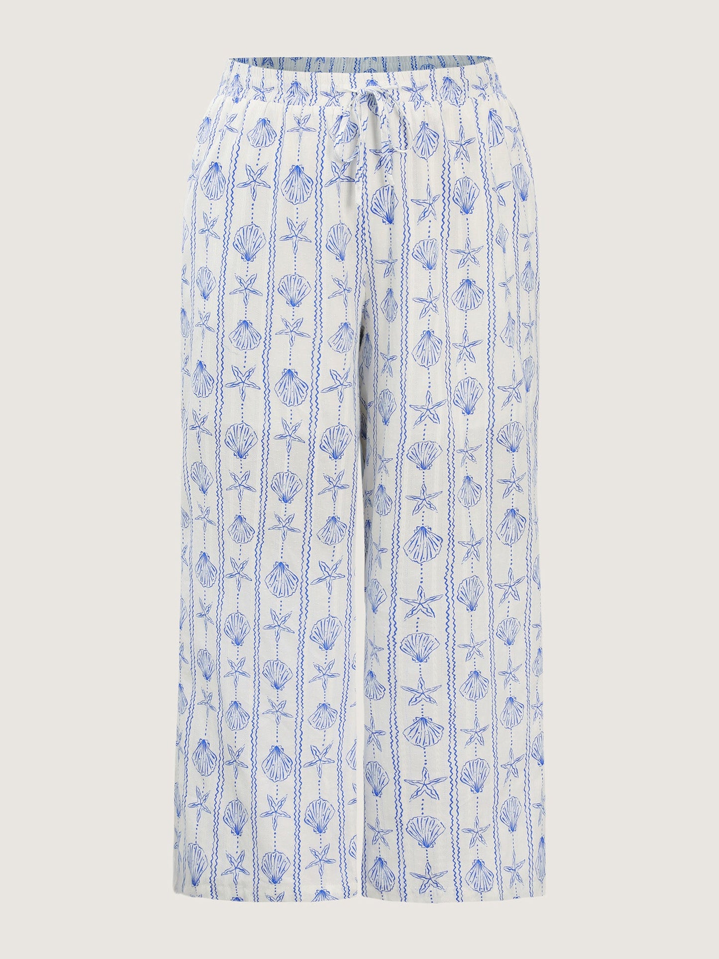 Floral Print Straight-Leg Pants